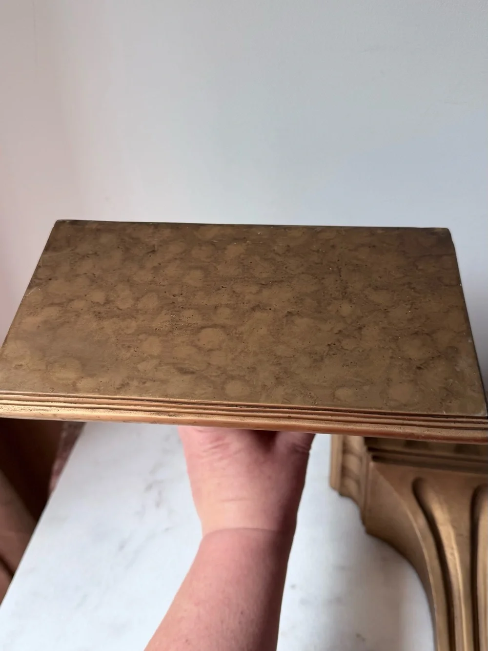 Decorative Wall Corbels Shelf Pair in gold